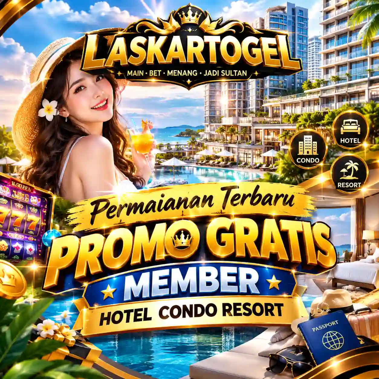 Banner- LASKARTOGEL | Permaianan Terbaru Promo Gratis Member Hotel Condo Resort